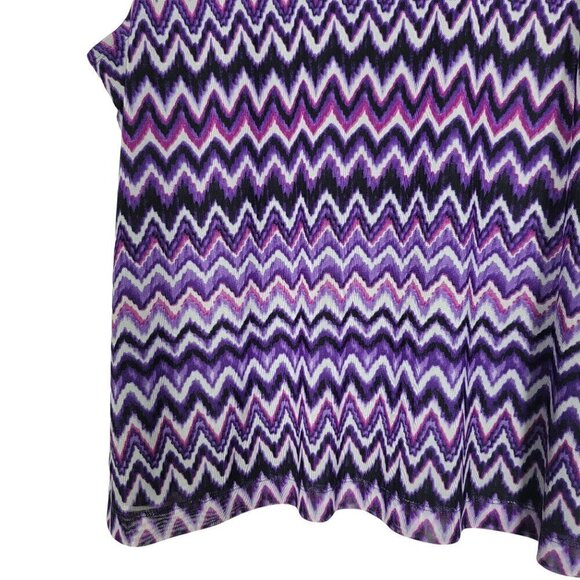 Chico's Travelers Collection Women's Vibrant Purple Pattern Top Size 3 (XL) - Picture 11 of 12
